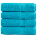 vidaXL Prémiové osušky SOLUND 4 ks fialové 100x150 cm 600 g/m2