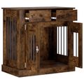 vidaXL Nábytok pre psa Dymový dub 80 x 47,5 x 80 cm Kompozitné drevo