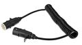 Propojovací spirálový kábel 7pin typ S TRAILER CABLE 10, plastová zástrčka, 24V, 3,5m SIXTOL