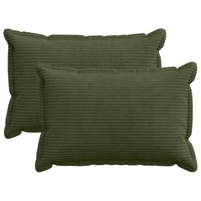 vidaXL Poťah na podložku 2 ks HOUTEN Zelená 50 x 75 cm manšestr