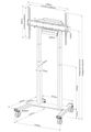 Neomounts FL55-875WH1/Držák displeje/vozík/37-100"/4 kolečka/VESA 800X600/nosn. 110kg/mot. nast.výšky/bílý Stojan, VESA, motorizovaný, na koleckách, pro velkoformátový displej 37"–100", nosnost 110kg, výškove nastavitelný, bílý