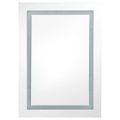 vidaXL LED kúpeľňová zrkadlová skrinka betónovo-sivá 50x13x70 cm