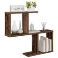 vidaXL Stenná polica Staré drevo 60 x 12 x 50,5 cm Kompozitné drevo