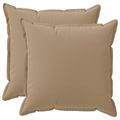 vidaXL Poťah na podložku 2 ks HOUTEN Sivohnedá 65 x 65 cm Polyester