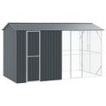 vidaXL Klietka pre vtákov Antracit 430 x 208 x 247 cm Pozinkovaná oceľ