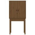 vidaXL Vysoká skrinka medovohnedá 60x40x120 cm masívna borovica