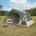 vidaXL Stan chata Zelená 480 x 273 x 205 cm Polyester a oceľ