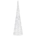 vidaXL Akrylové dekoratívne pyramídové LED svetlo studené biele 120 cm