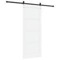 vidaXL Posuvné dvere ORKDAL 83 x 202 cm Borovicový masív Biela