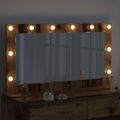 vidaXL Toaletné zrkadlo Staré drevo 100 x 55 x 18 cm Obdĺžnikový