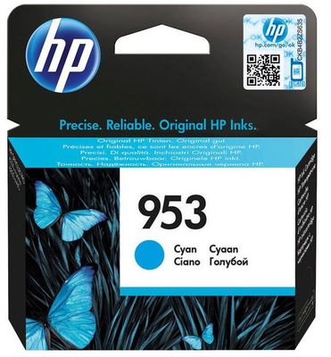 HP 953 azúrová atramentová kazeta, F6U12AE