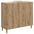 vidaXL Servírovacia skriňa Dub artisan 89 x 34,5 x 80 cm