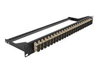 19" Patch panel 24 portov SC Duplex