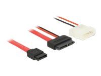 Kabel SATA - Slimline SATA (F) do 4 pinové interní napájení, SATA - 50 cm