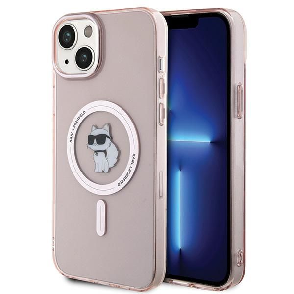 Puzdro Karl Lagerfeld pre iPhone 15 Plus 6,7" KLHMP15MHFCCNOP ružové HC Magsafe IML C