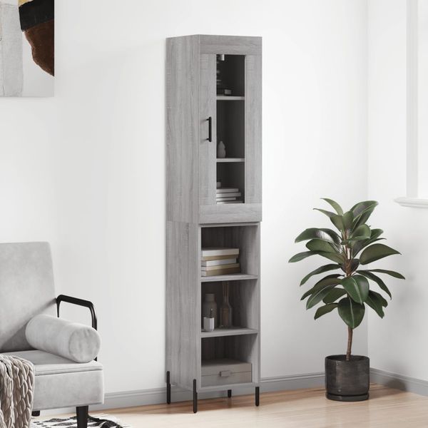 vidaXL Vysoká skrinka dub sonoma 34,5x34x180 cm spracované drevo