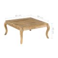 vidaXL Konferenčný stolík 80x80x40 cm masívne mangovníkové drevo