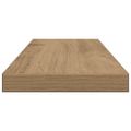 vidaXL Nástenné police 4 ks dub artisan 60x20x1,5 cm kompozitné drevo