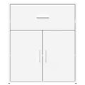 vidaXL Komody 2 ks biele 60x31x70 cm kompozitné drevo
