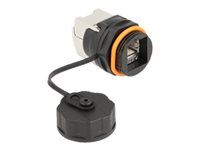 Sieťový adaptér - RJ-45 (F) do LSA - STP - CAT 6a - čierna, červená