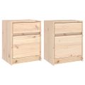 vidaXL Nočné stolíky 2 ks 40x31x50 cm, borovicový masív