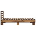 vidaXL Rám postele s čelom Staré drevo 80 x 200 cm Kompozitné drevo