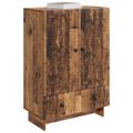 vidaXL Servírovacia skriňa Staré drevo 66 x 34,5 x 95 cm
