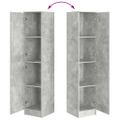 vidaXL Highboard Betónová šedá 35 x 39 x 168 cm