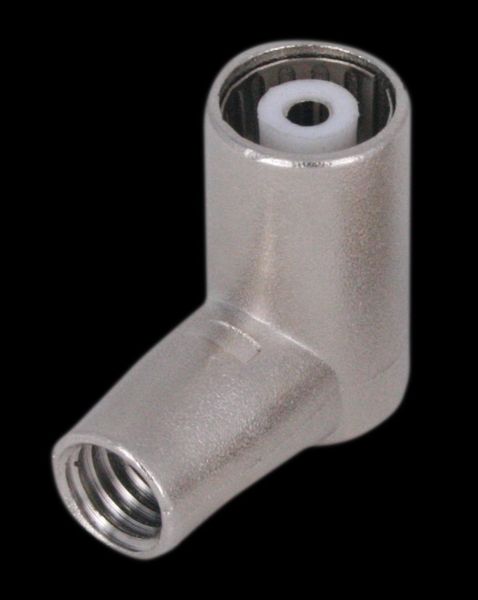 ITS konektor IEC samica 6,9 mm uhlový profi