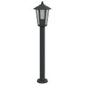 vidaXL Vonkajšia stojaca lampa čierna 80 cm nehrdzavejúca oceľ