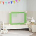 vidaXL Zábrana na detskú posteľ zelená 100x25 cm látka