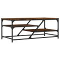 vidaXL Konferenčný stolík dymový dub 100x49x40 cm kompozitné drevo