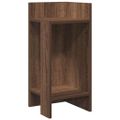 vidaXL Bočné stolíky 2 ks s policou hnedý dub 25,5x27x60 cm