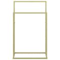 vidaXL Voľne stojaci stojan na uteráky zlatý 48x24x78,5 cm železo