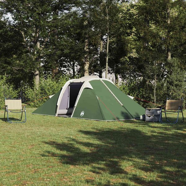 vidaXL Tunneľový stan so strechou Zelená 510 x 240 x 156 cm taft