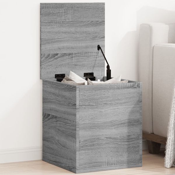 vidaXL Úložný box sivý sonoma 40x42x46 cm kompozitné drevo