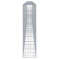 vidaXL Gabiónový kôš s krytom 900x50x200 cm pozinkované železo