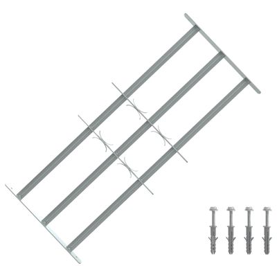 Nastaviteľná bezpečnostná okenná mreža s 3 priečkami 700-1050 mm