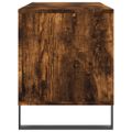 vidaXL Skrinka na platne dymový dub 100x38x48 cm kompozitné drevo