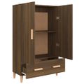 vidaXL Vysoká skrinka hnedý dub 70x31x115 cm spracované drevo