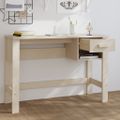 vidaXL Písací stôl HAMAR, medovo hnedý 110x40x75 cm, borovicový masív