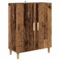 vidaXL Highboard Staré drevo 69,5 x 32,5 x 180 cm Kompozitné drevo