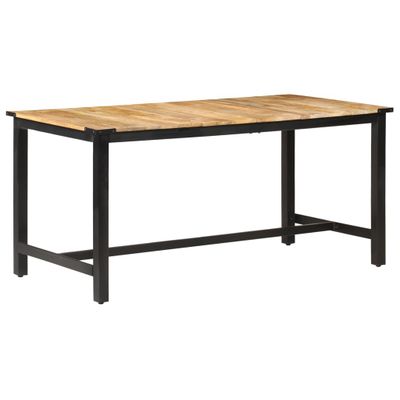 vidaXL Jedálenský stôl 160x80x76 cm, surový mangový masív