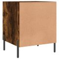 vidaXL Nočné stolíky 2 ks dymový dub 40x40x50 cm kompozitné drevo