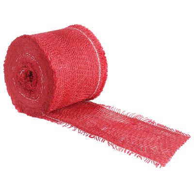 vidaXL Jutový rol Červená 10 x 2500 cm