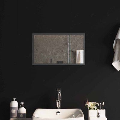 vidaXL Zrkadlo do kúpeľne s LED Priehľadná 50 x 30 cm tvrdené sklo