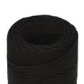 vidaXL Pracovné lano čierne 2 mm 250 m polyester