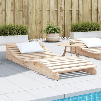 vidaXL Lehátko na opaľovanie 205x80x31,5 cm masívna borovica
