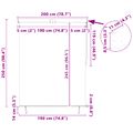 vidaXL Roleta Modrá a biela 200 x 250 cm Textil a hliník