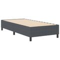vidaXL Platformový rám postele Tmavo šedá 100 x 200 cm